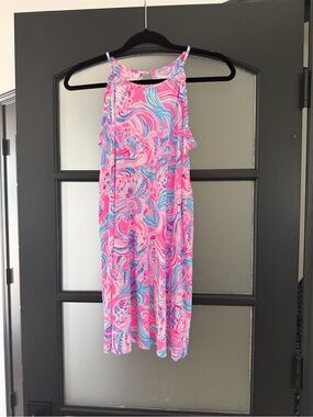 Lilly Pulitzer Girls Mini Alek Dress in Don’t Be Jelly Size XL 12-14